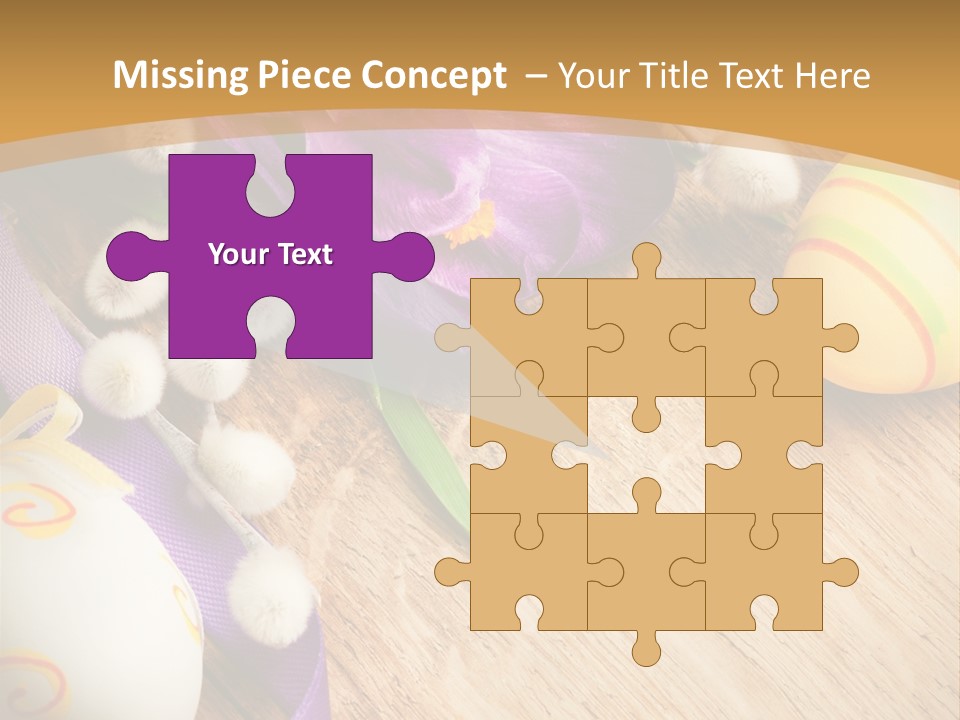 Catkins Yellow Holiday PowerPoint Template