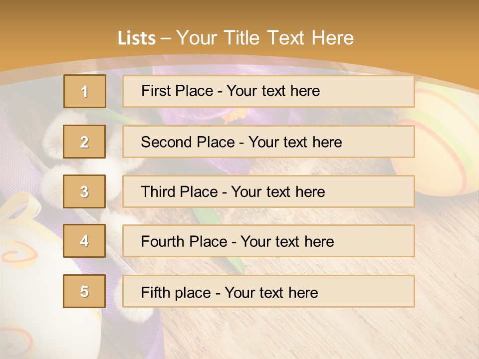 Catkins Yellow Holiday PowerPoint Template
