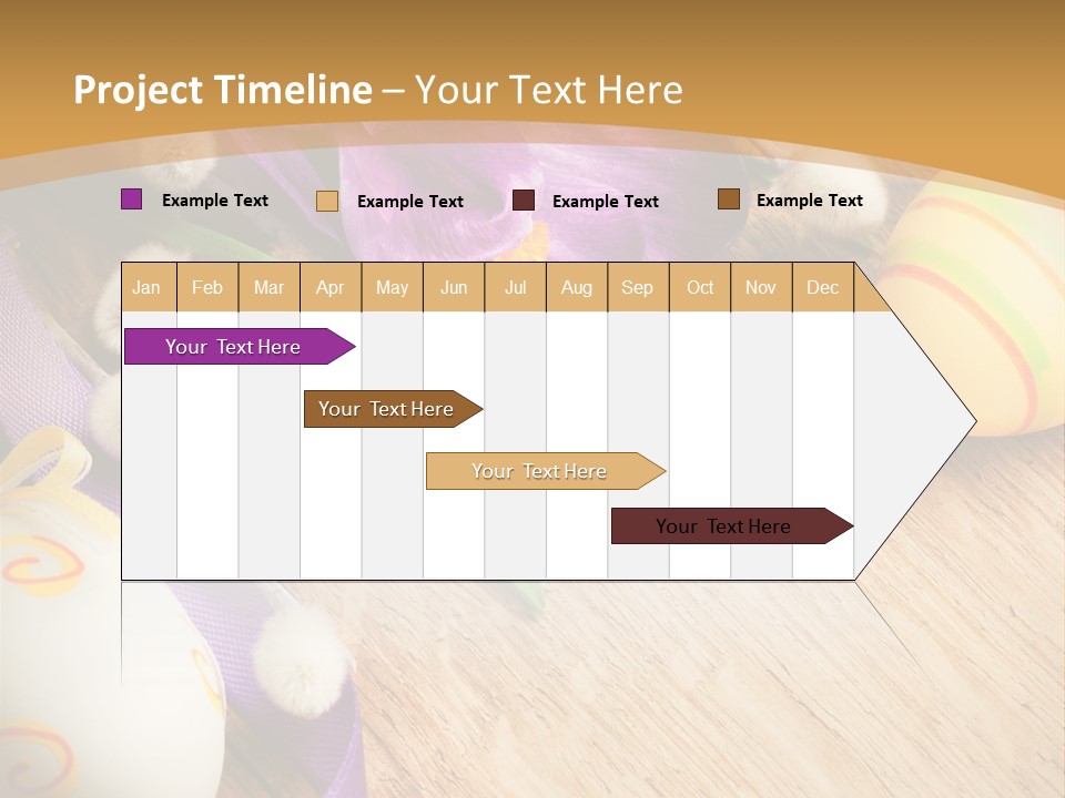 Catkins Yellow Holiday PowerPoint Template