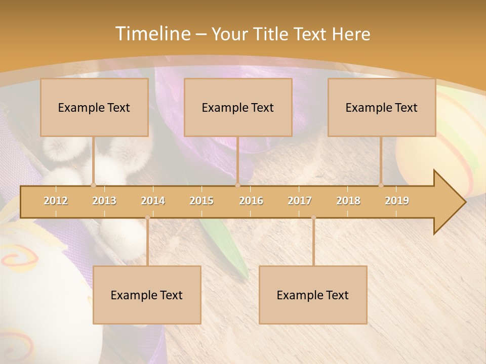Catkins Yellow Holiday PowerPoint Template
