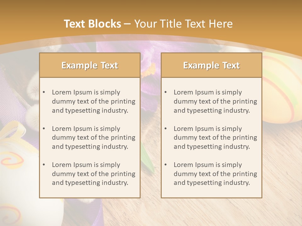 Catkins Yellow Holiday PowerPoint Template