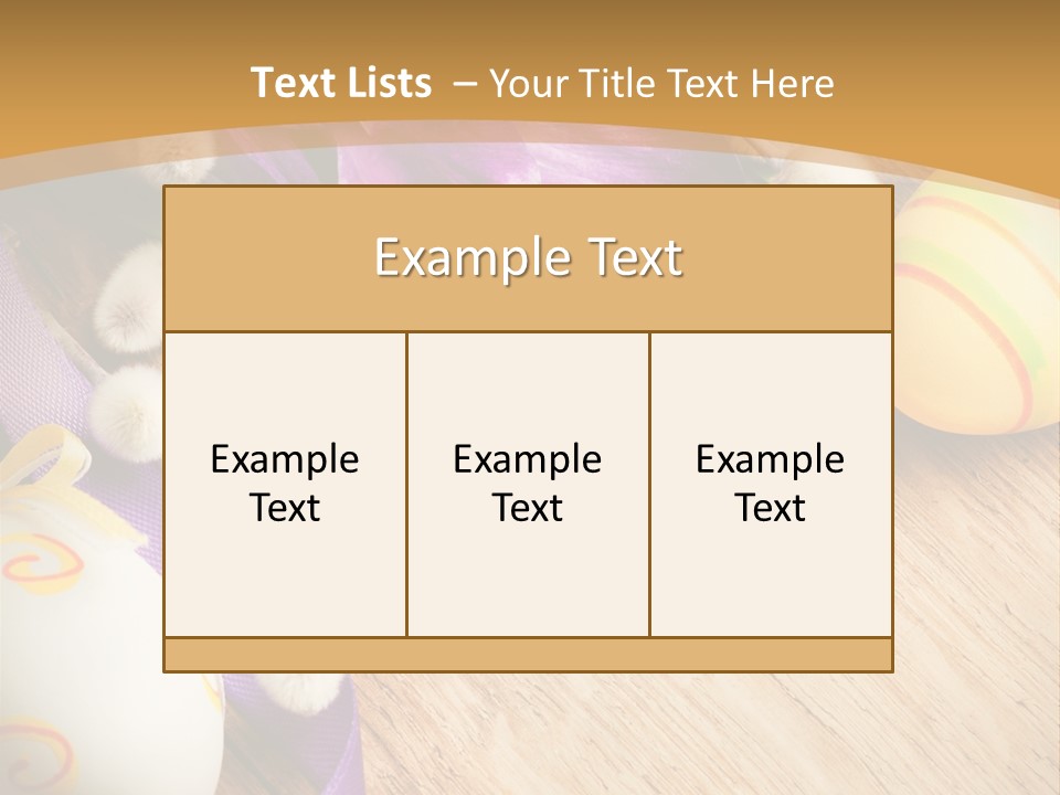 Catkins Yellow Holiday PowerPoint Template