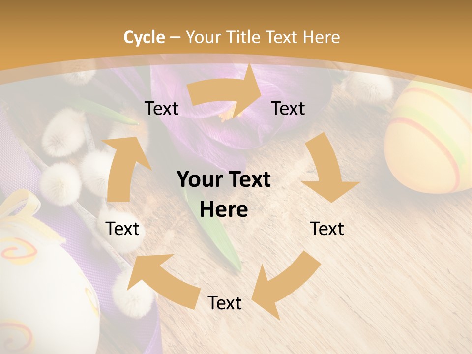 Catkins Yellow Holiday PowerPoint Template