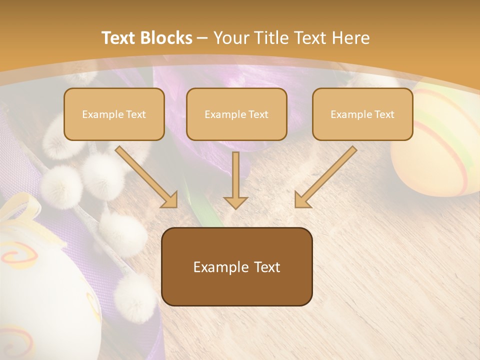 Catkins Yellow Holiday PowerPoint Template