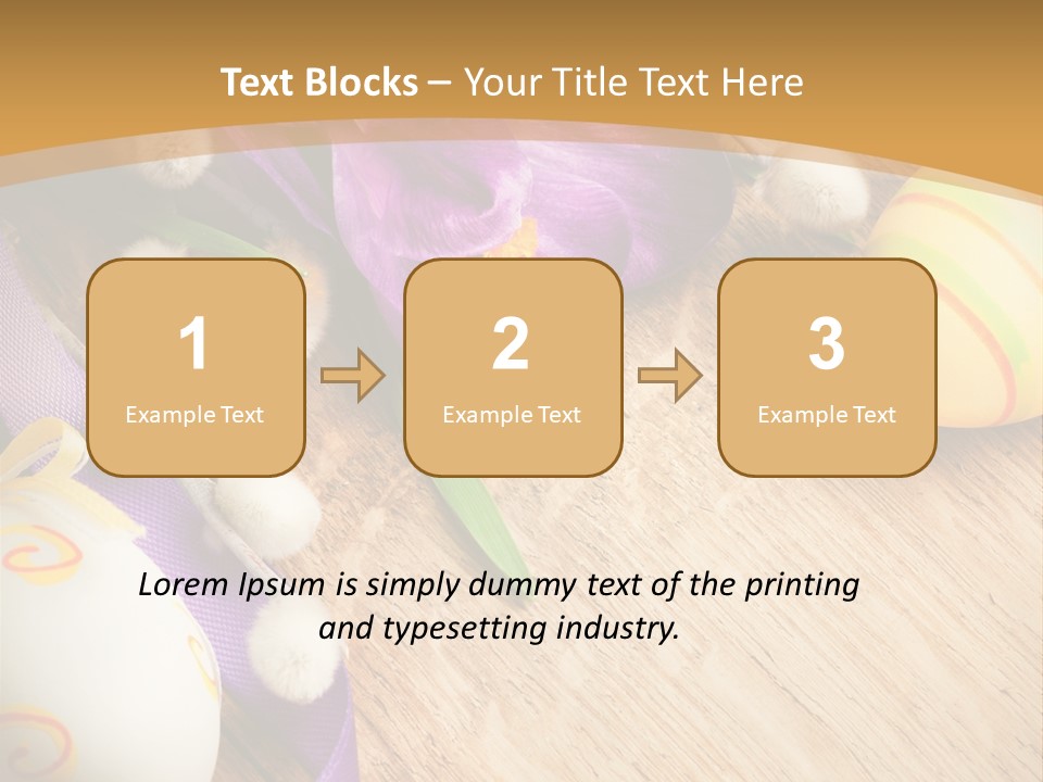 Catkins Yellow Holiday PowerPoint Template