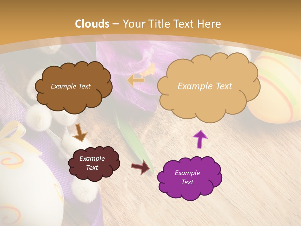 Catkins Yellow Holiday PowerPoint Template