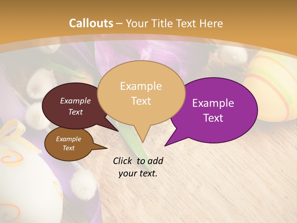 Catkins Yellow Holiday PowerPoint Template