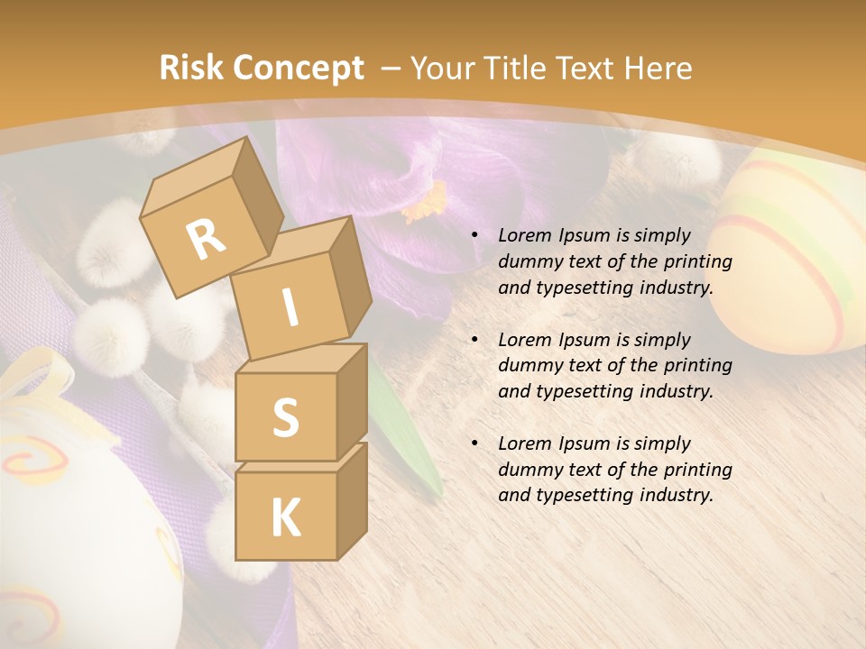 Catkins Yellow Holiday PowerPoint Template