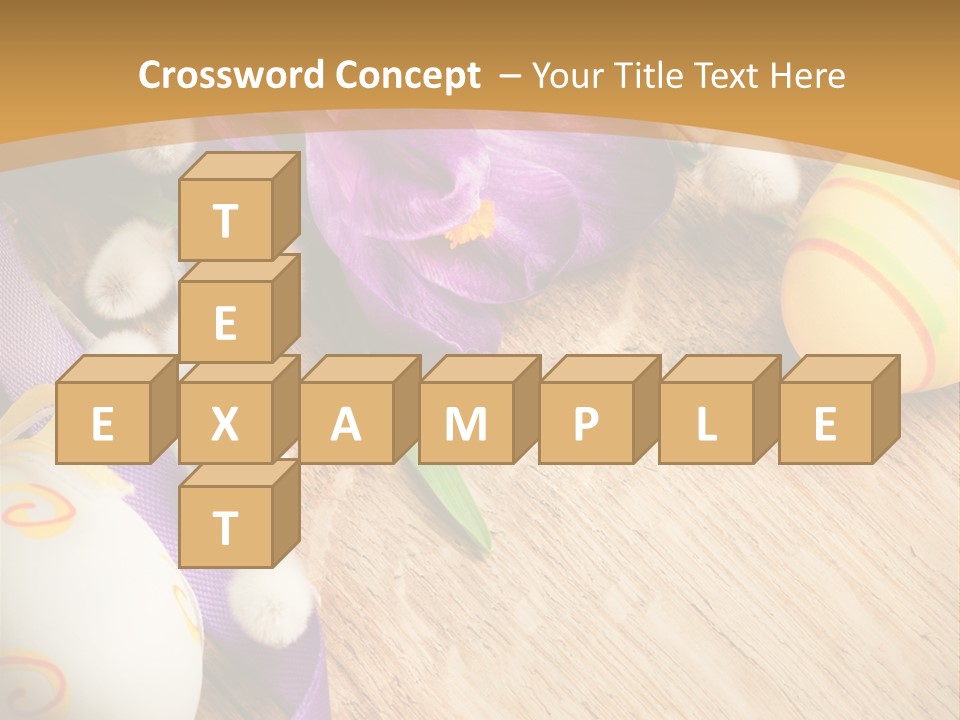 Catkins Yellow Holiday PowerPoint Template