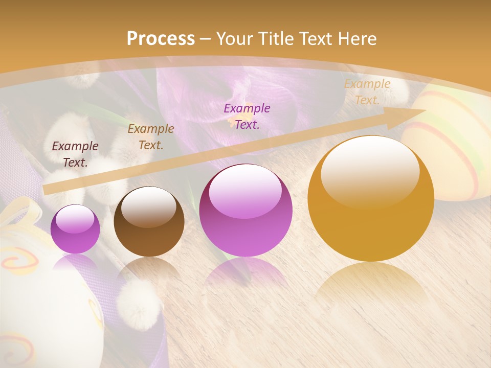 Catkins Yellow Holiday PowerPoint Template