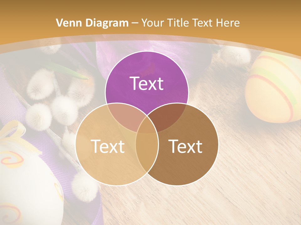 Catkins Yellow Holiday PowerPoint Template