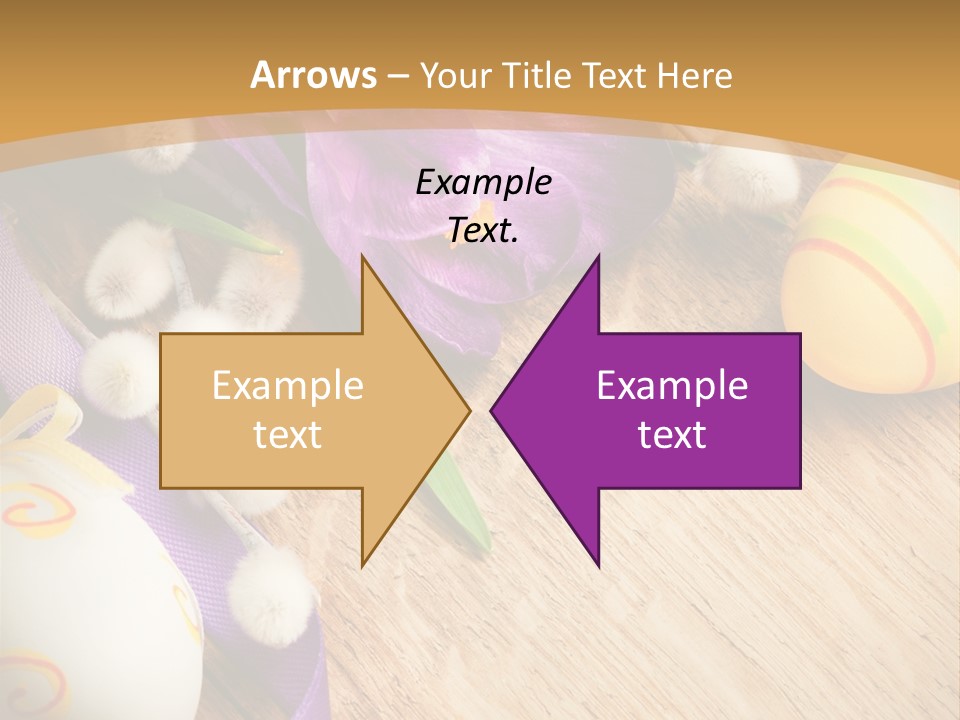 Catkins Yellow Holiday PowerPoint Template