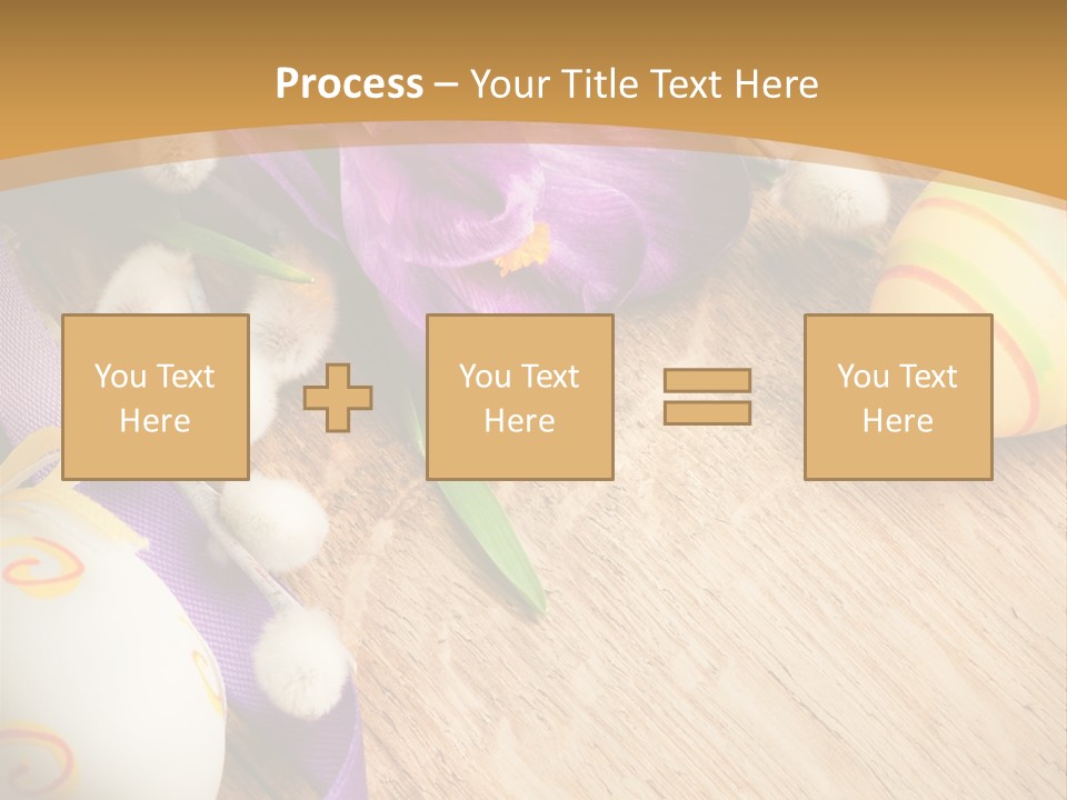Catkins Yellow Holiday PowerPoint Template