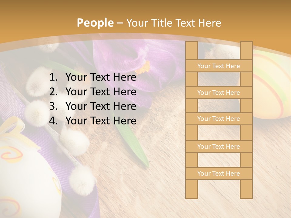 Catkins Yellow Holiday PowerPoint Template
