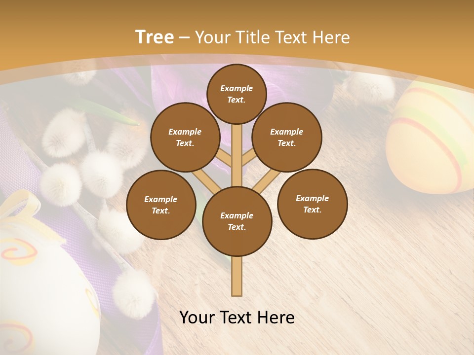 Catkins Yellow Holiday PowerPoint Template