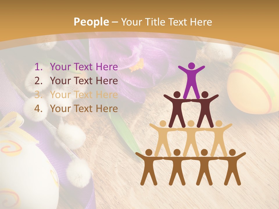 Catkins Yellow Holiday PowerPoint Template