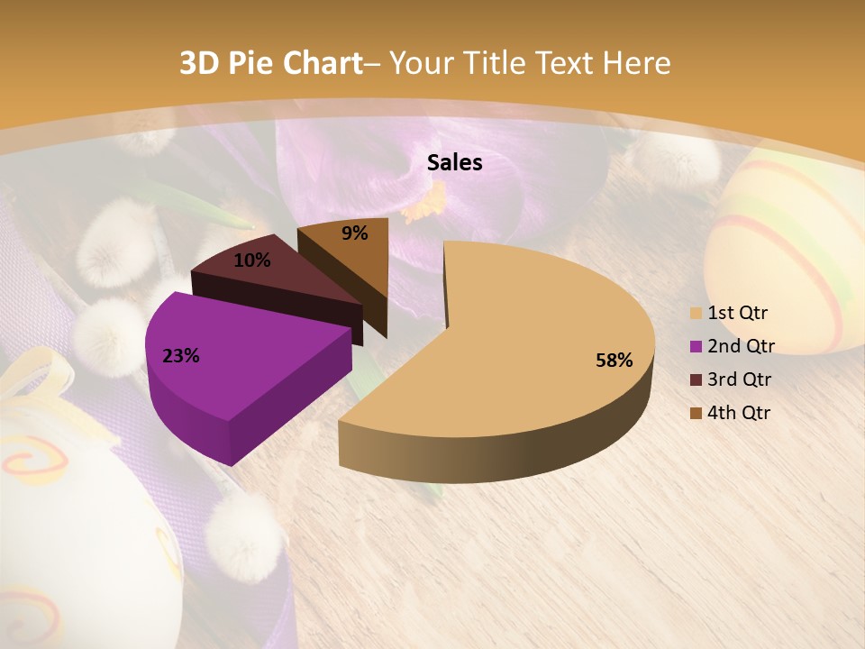 Catkins Yellow Holiday PowerPoint Template