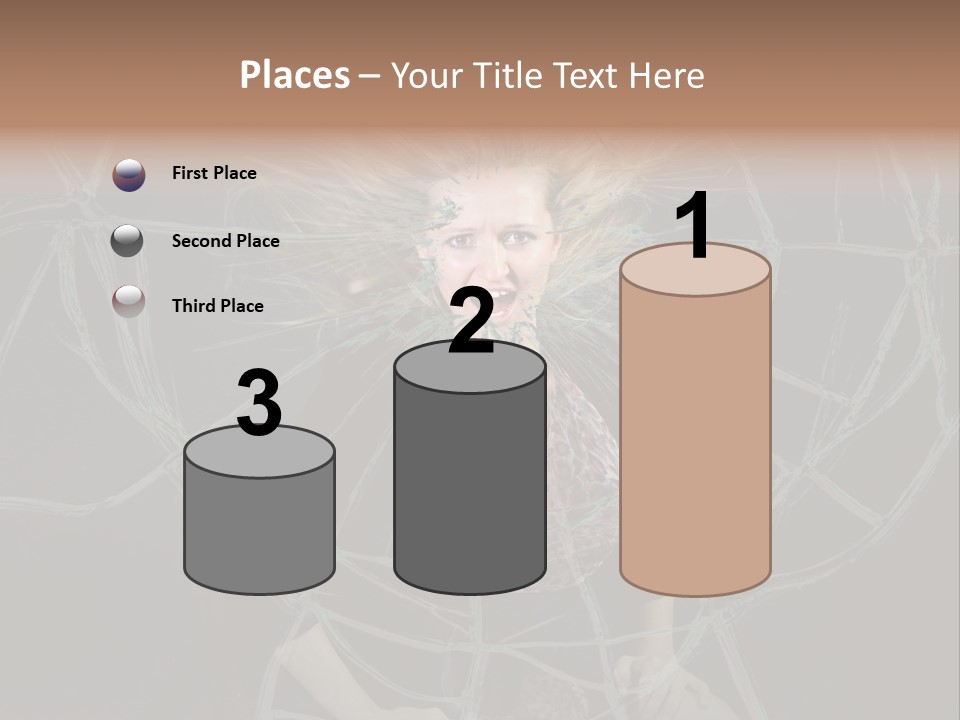 White Person Glass PowerPoint Template