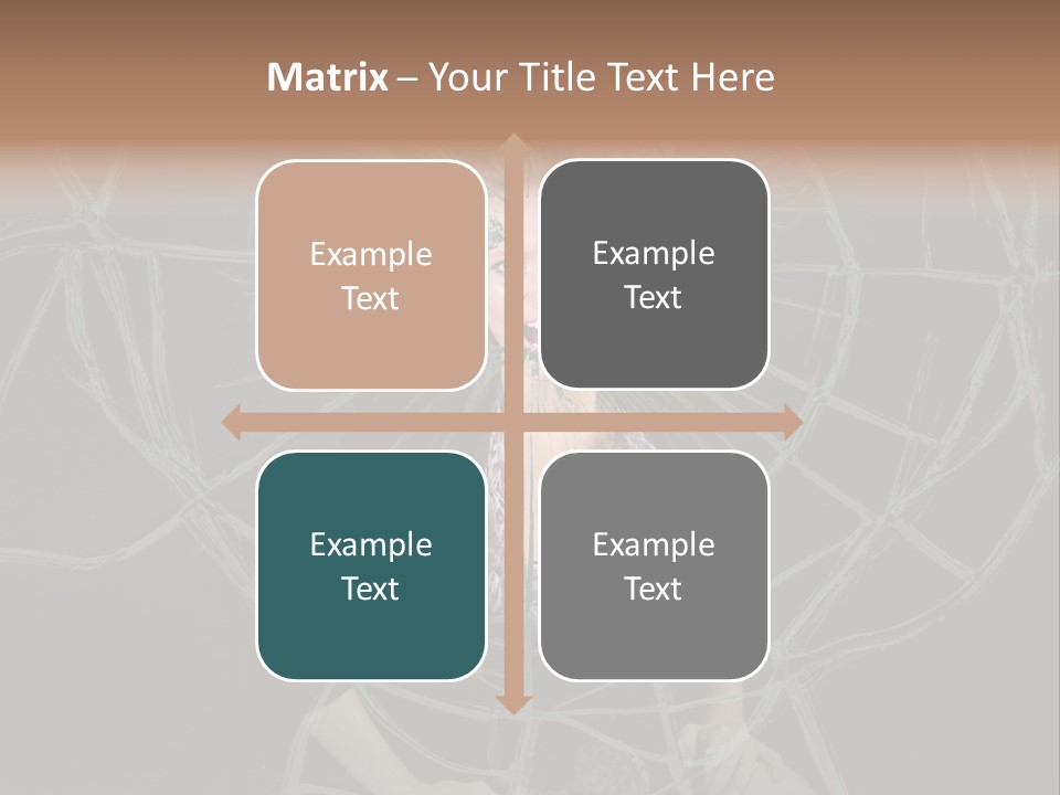 White Person Glass PowerPoint Template