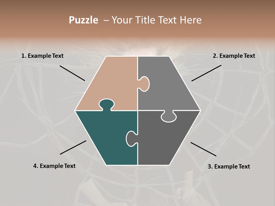 White Person Glass PowerPoint Template