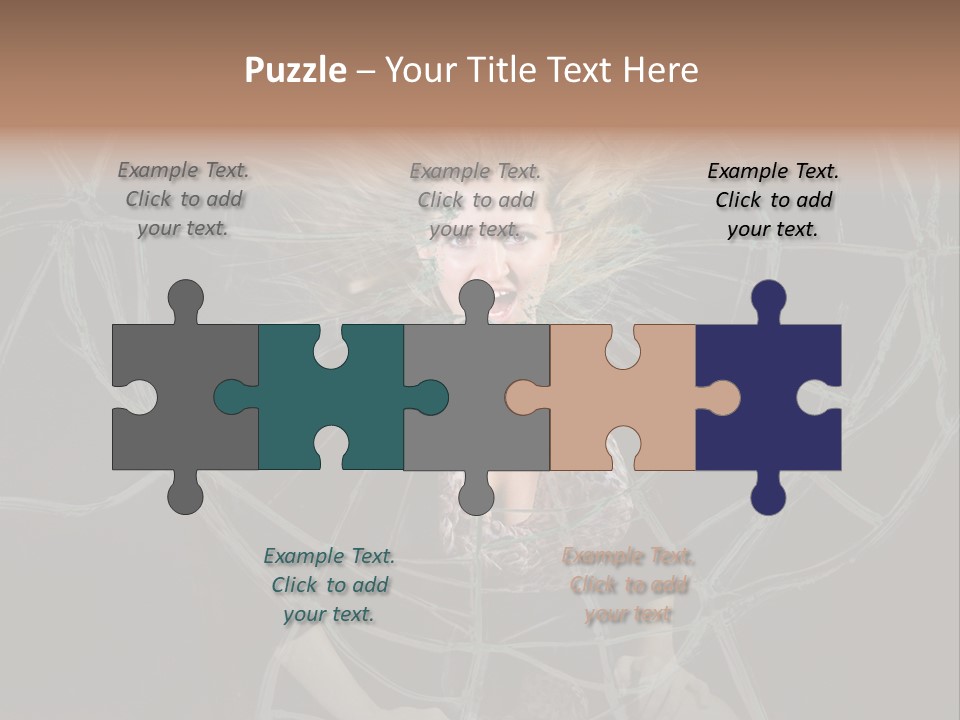 White Person Glass PowerPoint Template