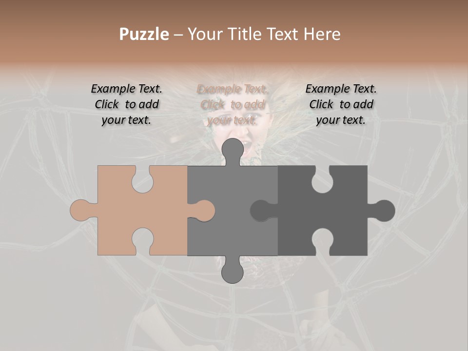 White Person Glass PowerPoint Template