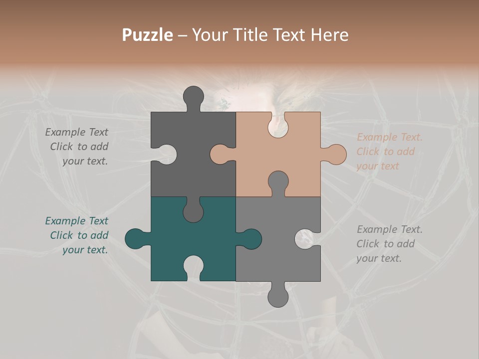 White Person Glass PowerPoint Template