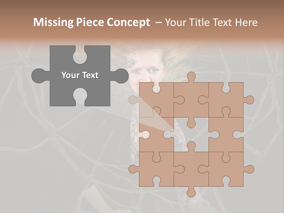 White Person Glass PowerPoint Template
