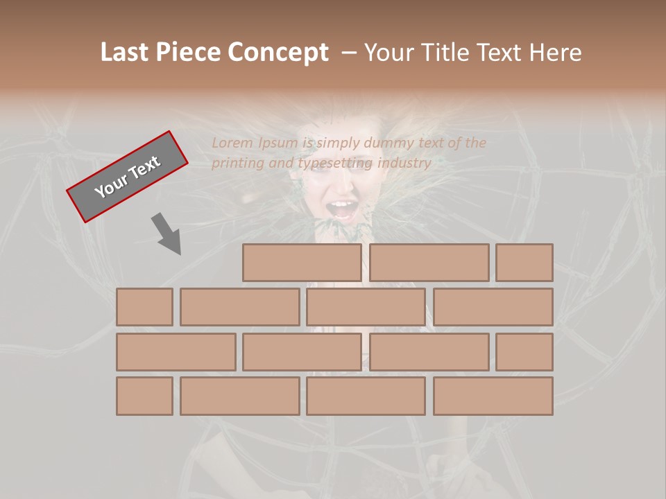 White Person Glass PowerPoint Template