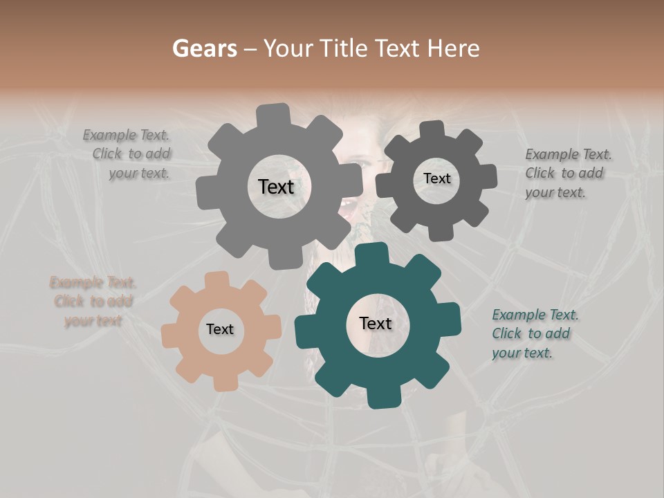 White Person Glass PowerPoint Template
