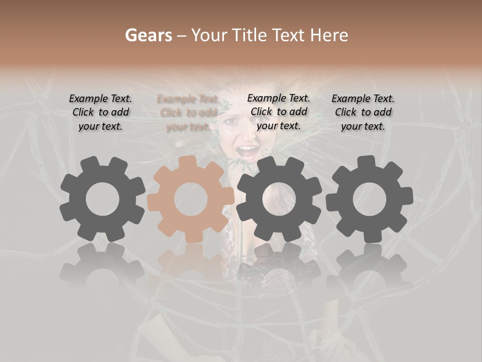 White Person Glass PowerPoint Template