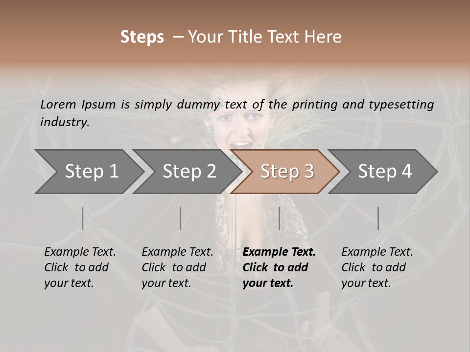 White Person Glass PowerPoint Template