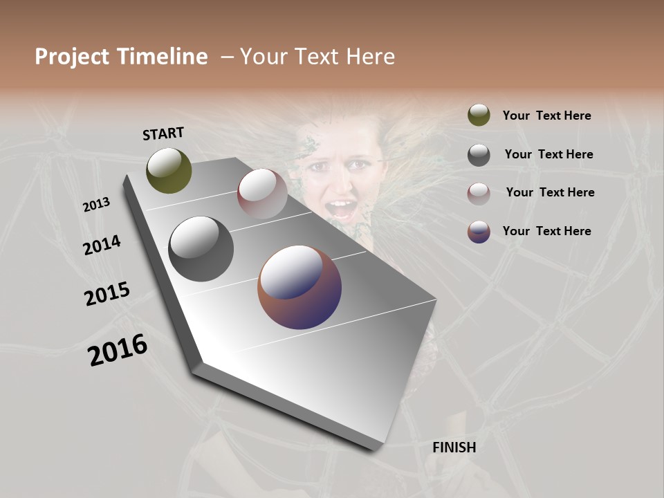 White Person Glass PowerPoint Template