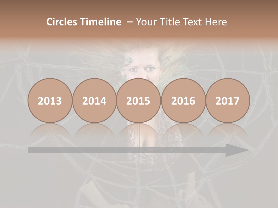 White Person Glass PowerPoint Template
