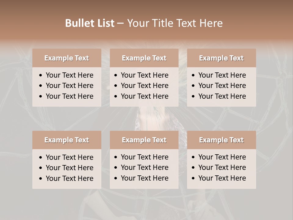 White Person Glass PowerPoint Template