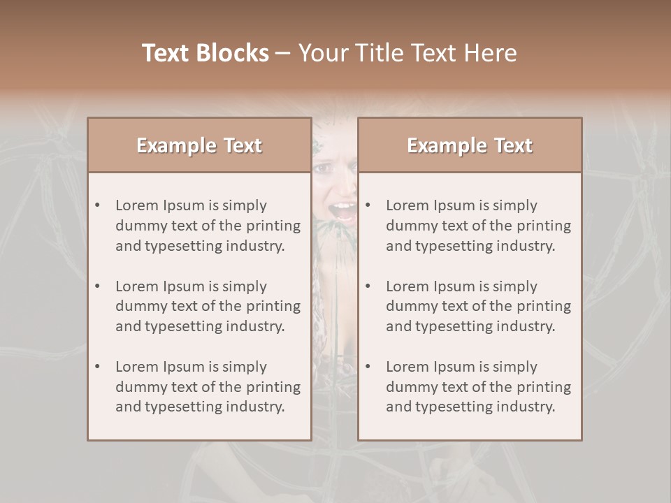 White Person Glass PowerPoint Template