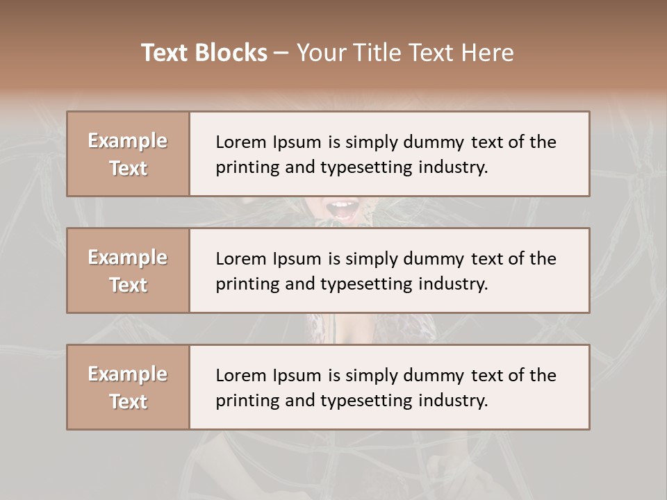 White Person Glass PowerPoint Template