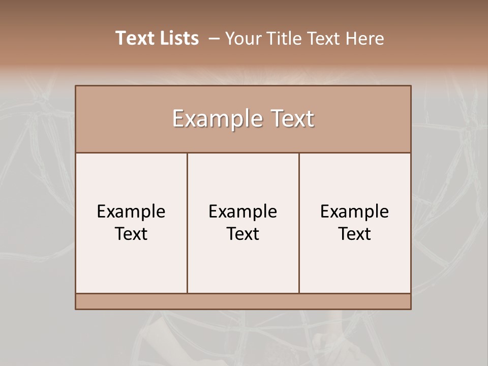White Person Glass PowerPoint Template
