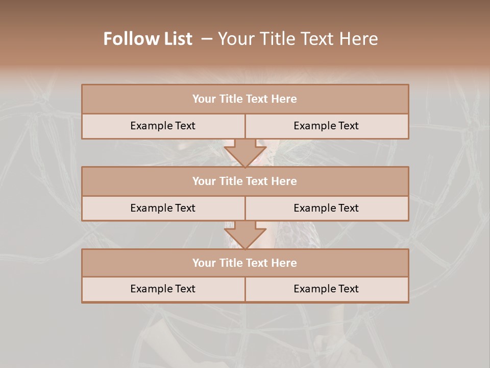 White Person Glass PowerPoint Template