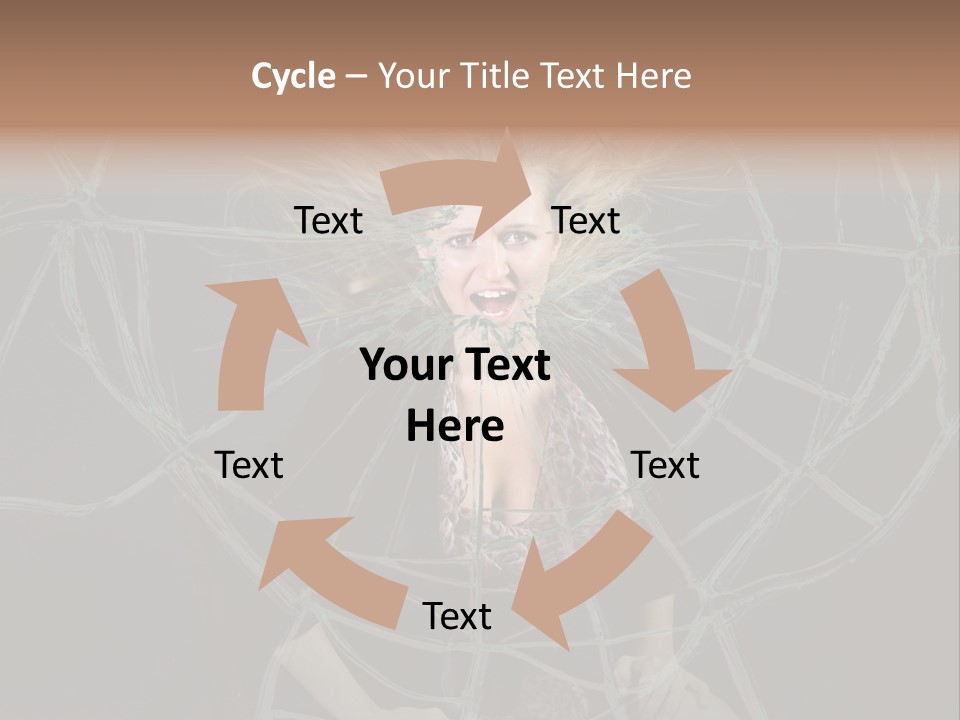 White Person Glass PowerPoint Template
