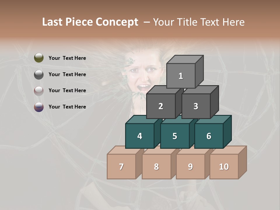White Person Glass PowerPoint Template