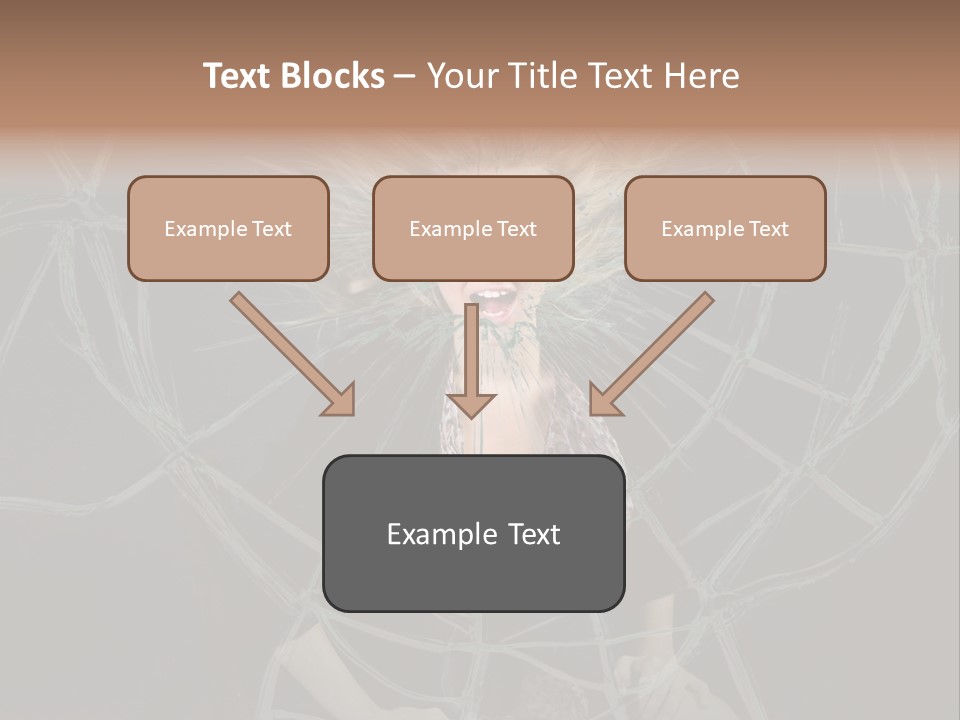 White Person Glass PowerPoint Template