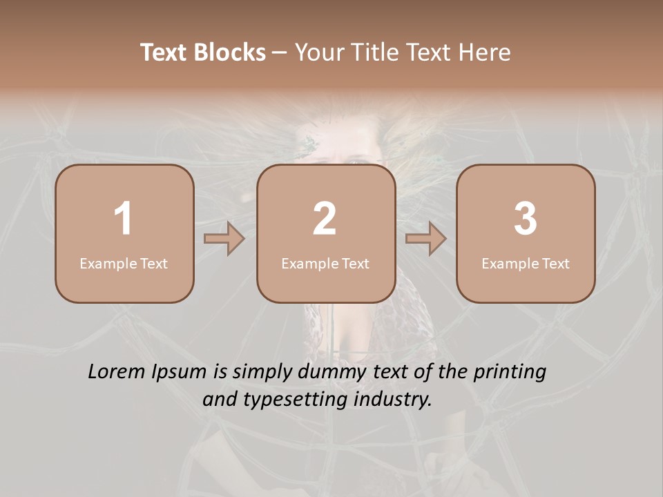 White Person Glass PowerPoint Template
