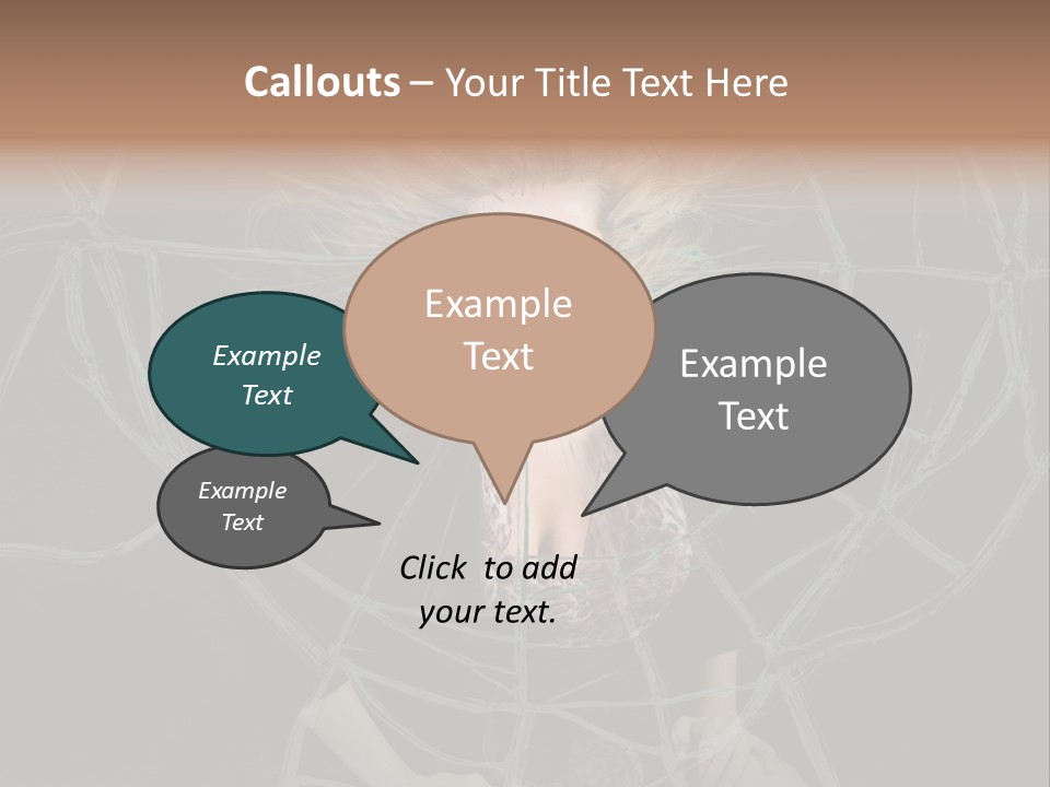 White Person Glass PowerPoint Template