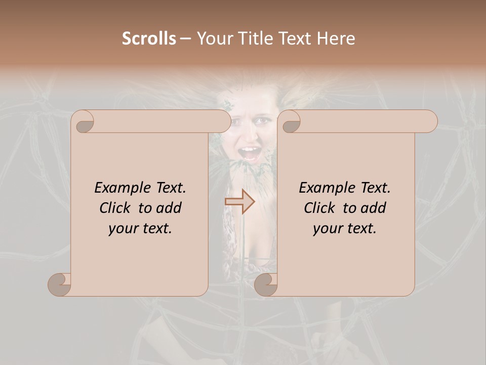 White Person Glass PowerPoint Template
