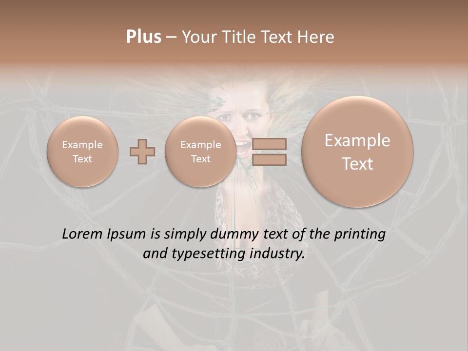 White Person Glass PowerPoint Template