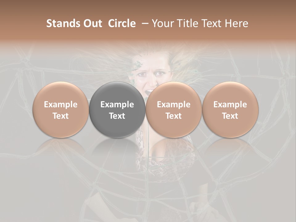 White Person Glass PowerPoint Template