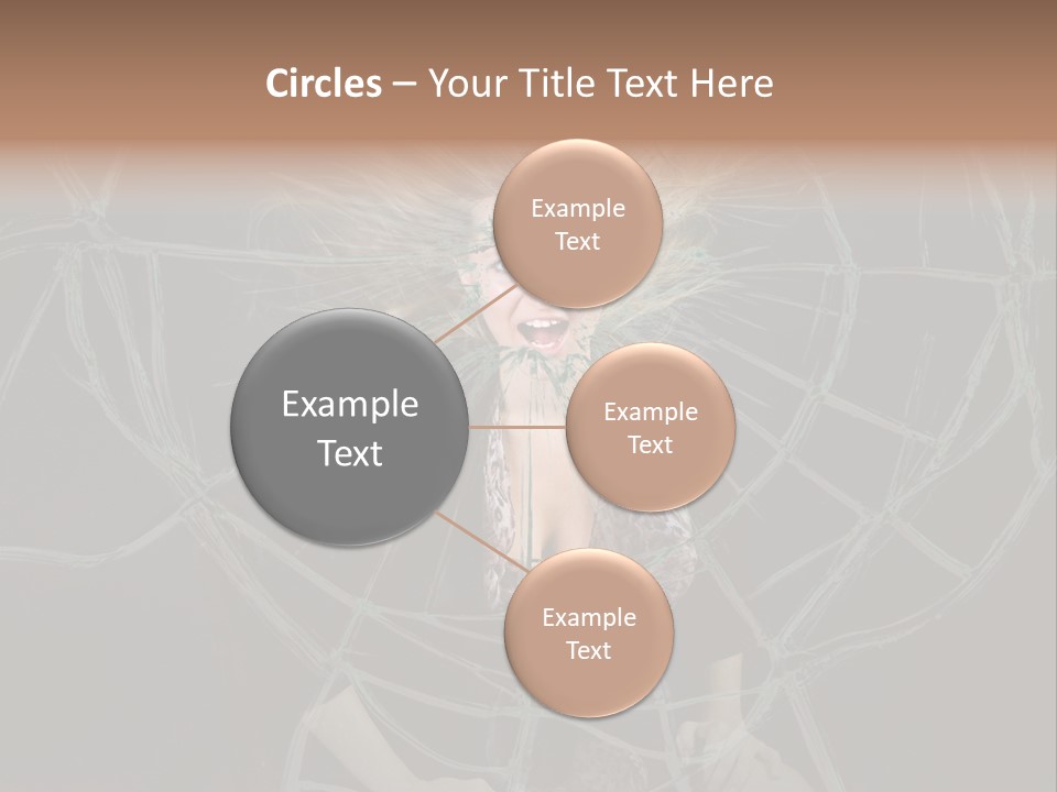 White Person Glass PowerPoint Template