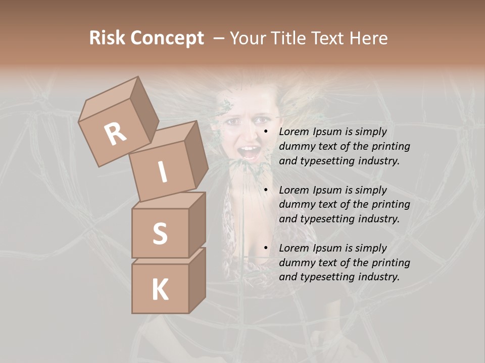White Person Glass PowerPoint Template