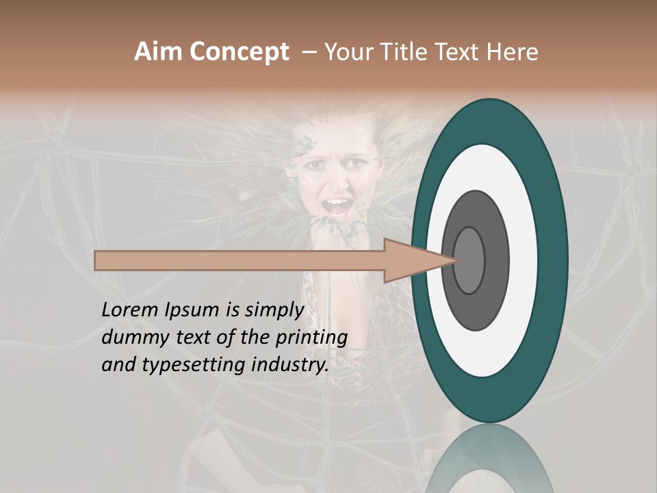 White Person Glass PowerPoint Template